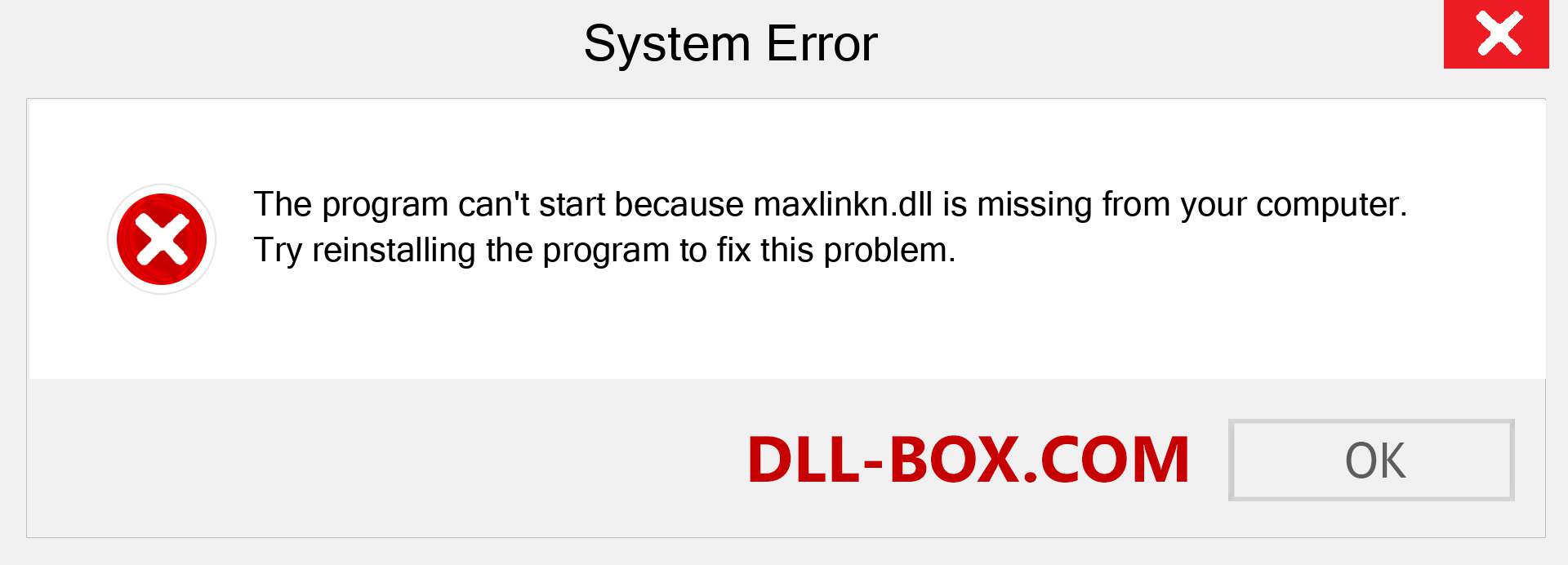  maxlinkn.dll file is missing?. Download for Windows 7, 8, 10 - Fix  maxlinkn dll Missing Error on Windows, photos, images